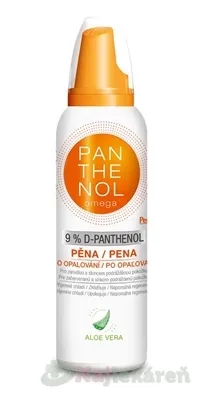 omega PANTHENOL 9% ALOE VERA chladivá pena po opaľovaní v spreji 200ml