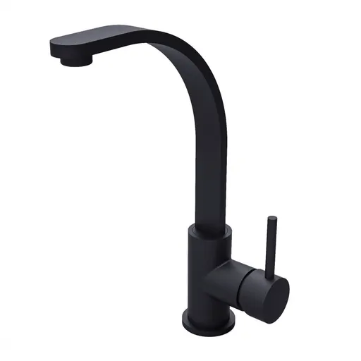 BESCO - Vysoká stojanová umývadlová batéria Decca I Čierna BABUDICZ