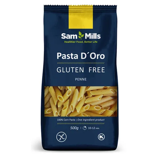 SAM MILLS Bezlepkové kukuričné cestoviny Rúrky 500 g