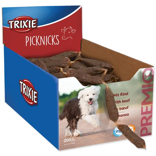 Trixie Premio PICKNICKS klobásky - hovězí maso 8 g, 200 ks