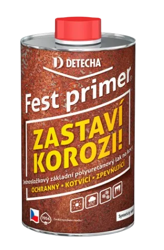 DETECHA Fest Primer - základný PU lak na kovy transparentny 3 kg
