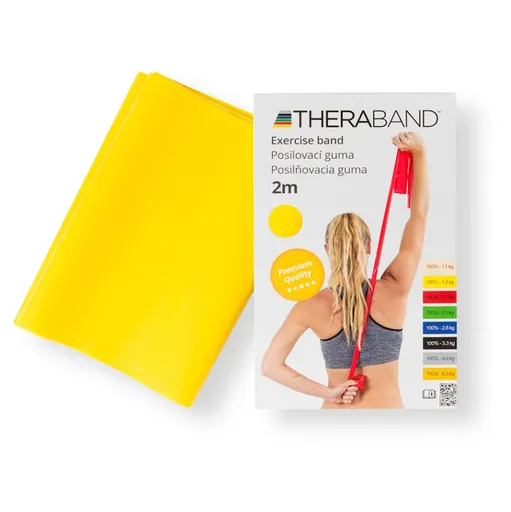 THERA-BAND Posilňovacia guma 2 m žltá - slabá