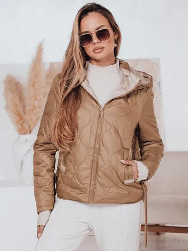 Dámska prešívaná bunda MAXWELL zlatá Dstreet TY4397