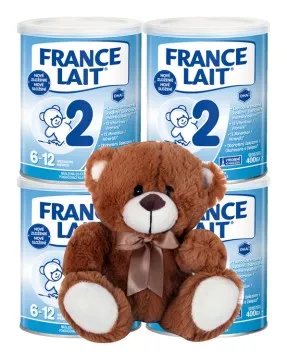 France Lait 2 4x400g + plyšové zvieratko