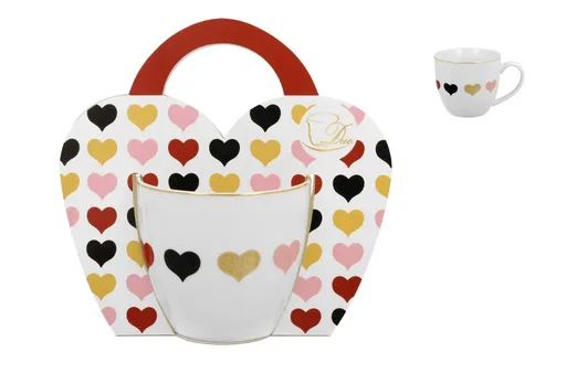 DUO  - Hrnček 460ml Hearts