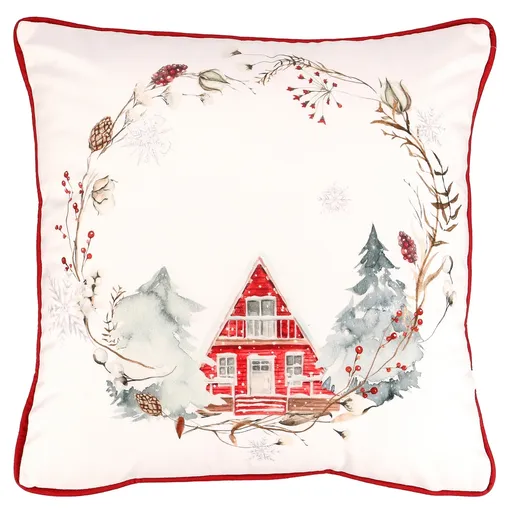 Vankúš Vianočný motív zamatová, 45 x 45 cm