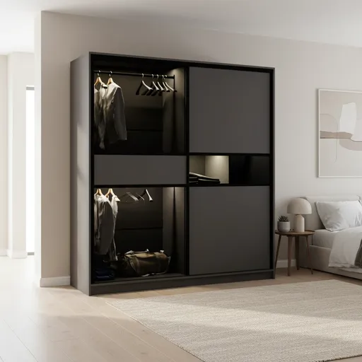 Elvisia Šatníková skriňa DREAM LED