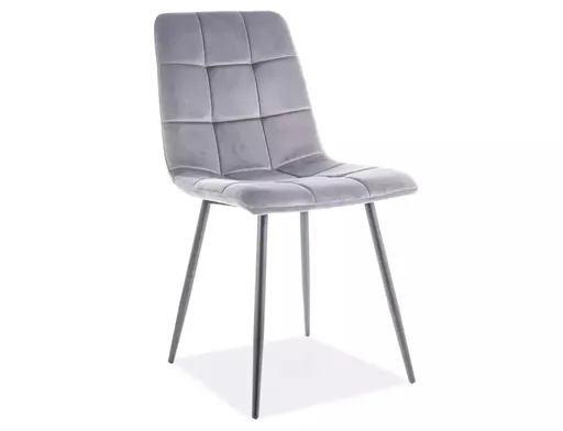 Signal Jedálenská stolička MILA VELVET Farba: Sivá / Bluvel 14