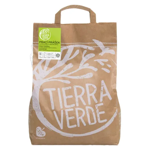 TIERRA VERDE Prací prášok na bielu bielizeň a látkové plienky 5 kg