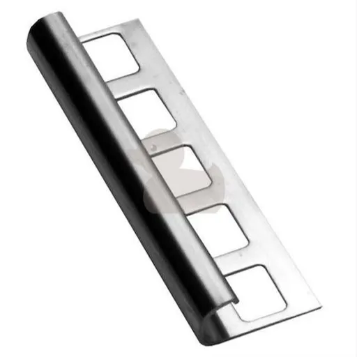 Lišta ukončovací "oblá" Havos pololesk, nerez, dĺžka 250 cm, výška hrany 12 mm, NRZO12250