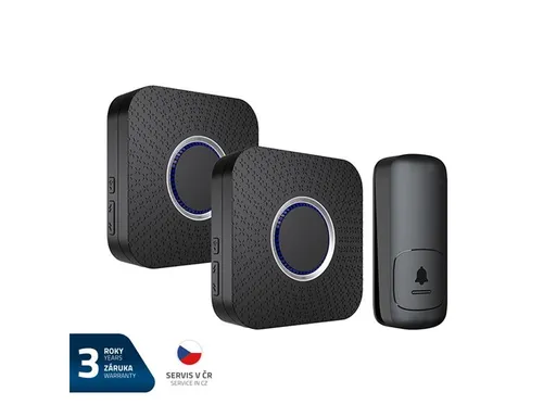 Zvonček bezdrôtový GETI GWDK208B kinetický sada