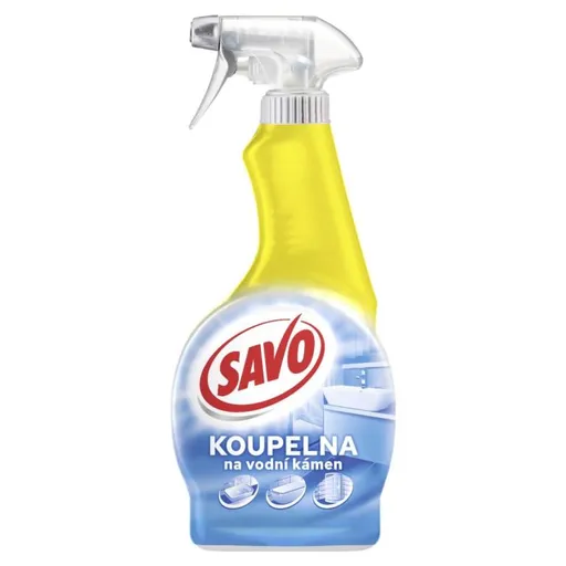 Čistič kúpeľňa na vodný kameň Savo sprej 500ml