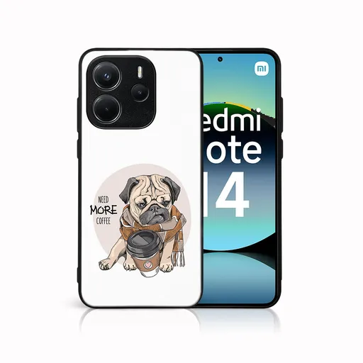 MY ART Ochranný kryt pre Xiaomi Redmi Note 14 MORE COFFEE (184)