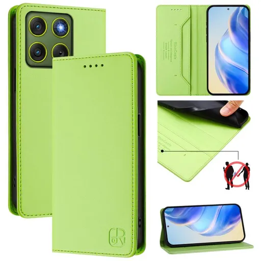 RINA Zaklápacie puzdro pre Motorola Edge 70 svetlozelené