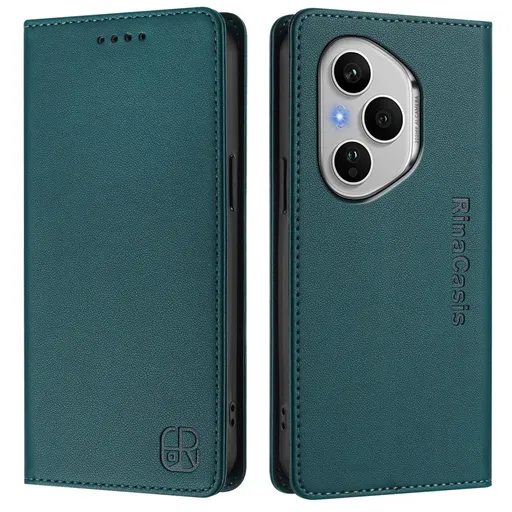 RINA Zaklápacie puzdro pre Honor 400 Pro 5G tmavozelené