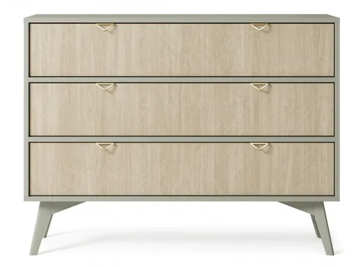 ArtPS Komoda TIMBER KSZ106 | béžová/zelená