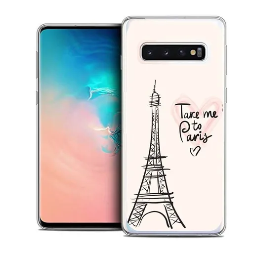 PROTEMIO MY ART Ochranný kryt Samsung Galaxy S10 PARIS (057)