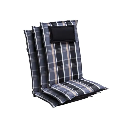 Blumfeldt Elbe, čalúnená podložka, podložka na stoličku, podložka na vyššie polohovacie kreslo, na záhradnú stoličku, Dralon, 50 × 120 × 8 cm