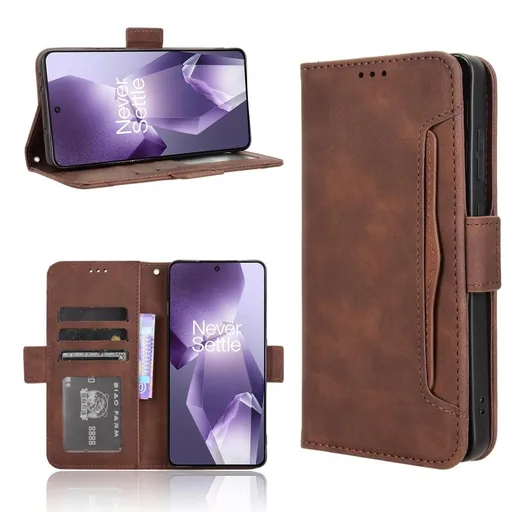 SLOT Peňaženkový obal pre OnePlus 13R 5G hnedý
