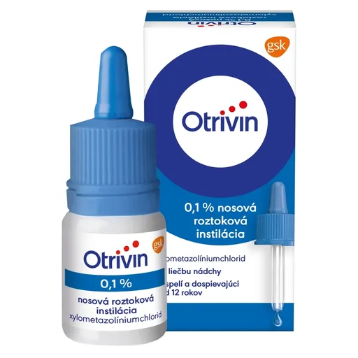 OTRIVIN 0,1 % Nosová roztoková instilácia 1 mg 10 ml