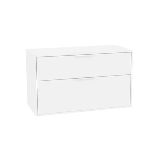 Roca Optica kúpeľňová skrinka bez umývadla 98,5x58x45,5 cm biela matná mat OPTDESK1002ZBM