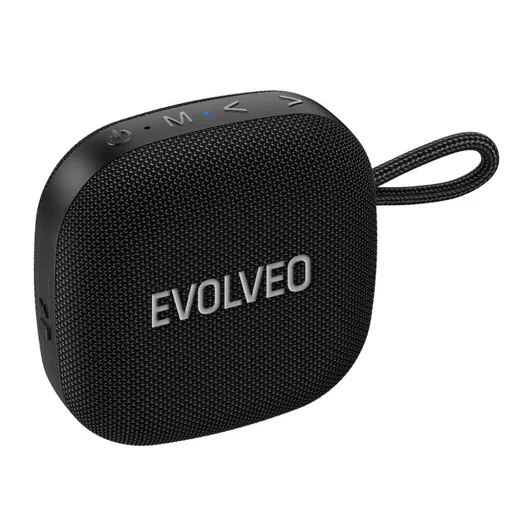 EVOLVEO TopSound, bezdrôtový vodotesný bluetooth reproduktor s rádiom, čierny