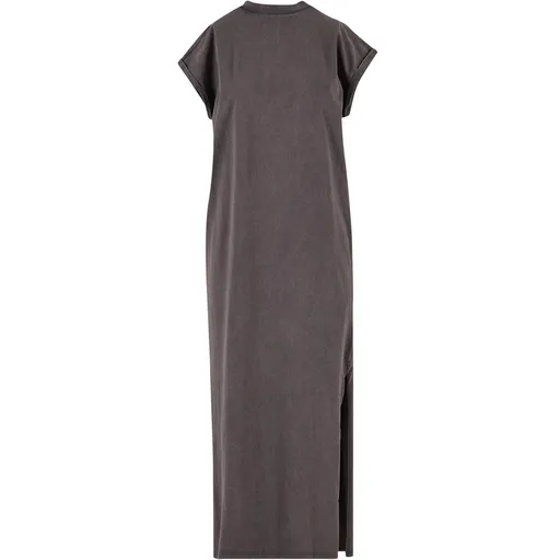 Build Your Brand Dámske dlhé vintage šaty - Magnet | 3XL