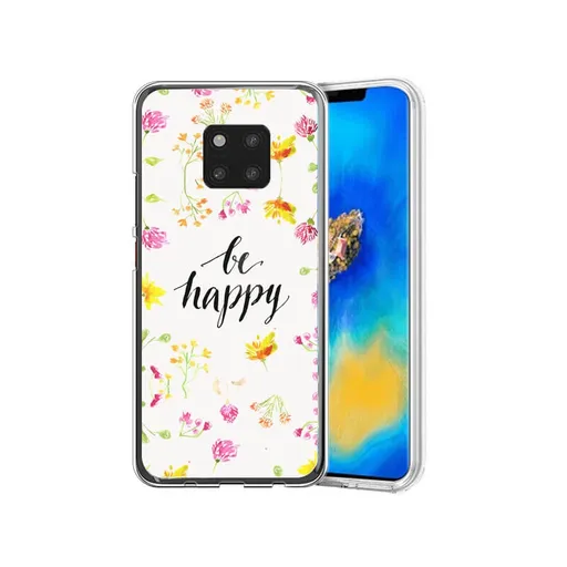 PROTEMIO MY ART Ochranný obal Huawei Mate 20 Pro BE HAPPY (019)