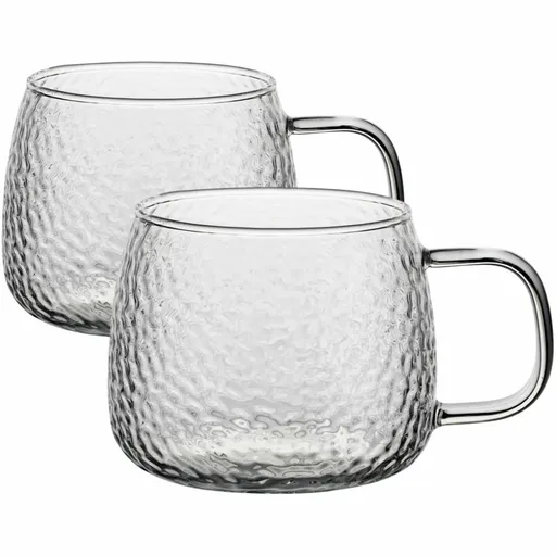 Florina Sklenený hrnček Savia 500 ml, 2 ks