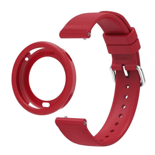 PROTEMIO COVER SET Remienok + obal na hodinky Xiaomi Watch S4 41mm červený