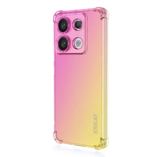 ENKAY GRADIENT Ochranný kryt pre Xiaomi Redmi Note 14S PINK GOLD