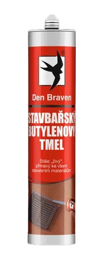 DEN BRAVEN - Stavbársky butylénový tmel šedá 310 ml