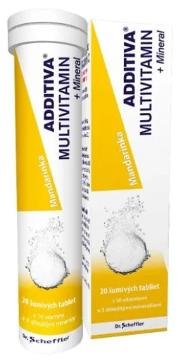 Additiva Multivitamín + minerál mandarínka eff 20 ks