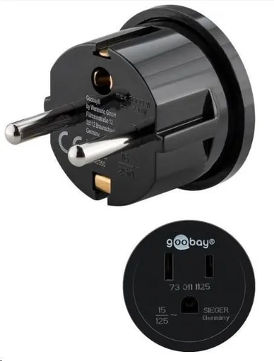 Goobay Cestovný adaptér USA/Japonsko pre spotrebiče a nabíjačky s európskou zástrčkou