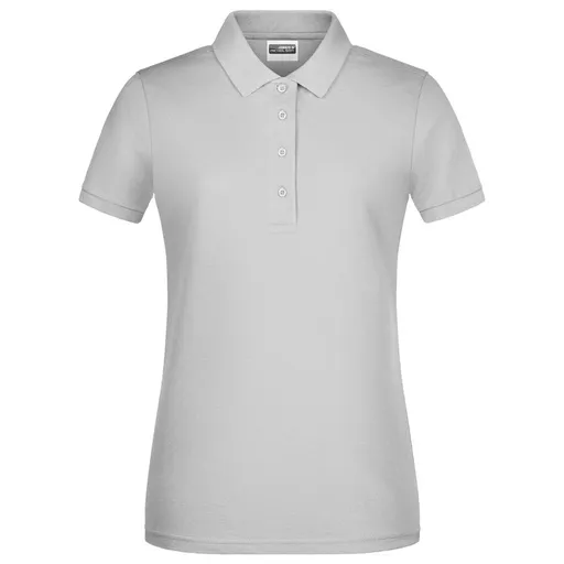 James & Nicholson (Daiber) Dámska polokošeľa z biobavlny 8009 - Jemne šedá | XL