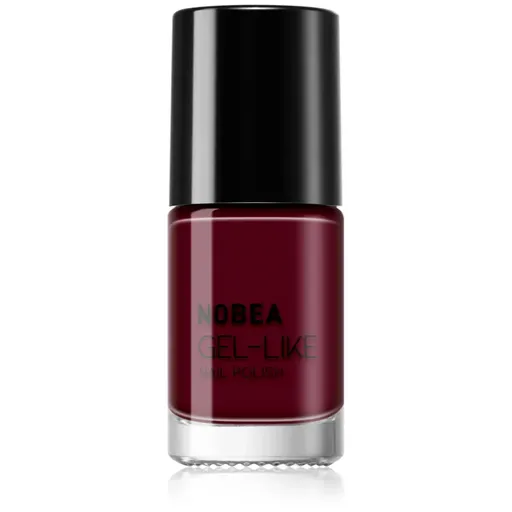 NOBEA Day-to-Day Gel-like Nail Polish lak na nechty s gélovým efektom odtieň Dark cherry #N09 6 ml