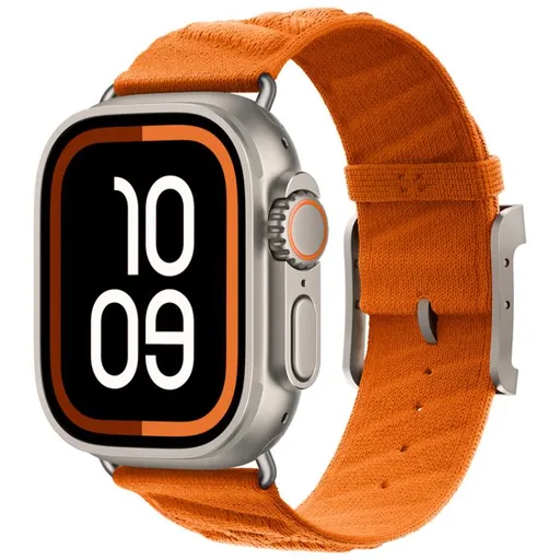 TWILL BAND Nylonový remienok pre Apple Watch 44 / 45 / 46 / 49mm oranžový