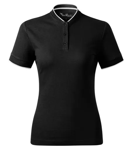 MALFINI Dámska polokošeľa Diamond - Čierna | 2XL