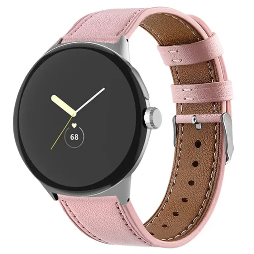 LEATHER Kožený remienok pre Google Pixel Watch 4 45mm / Pixel Watch 3 45mm ružový
