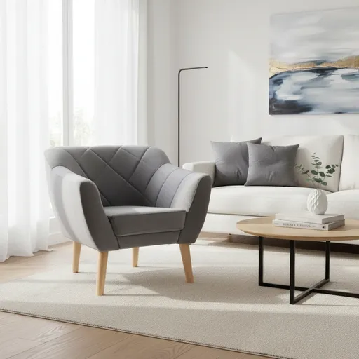 Signal Kreslo KARO 1 VELVET | buk Farba: Sivá / Bluvel 14