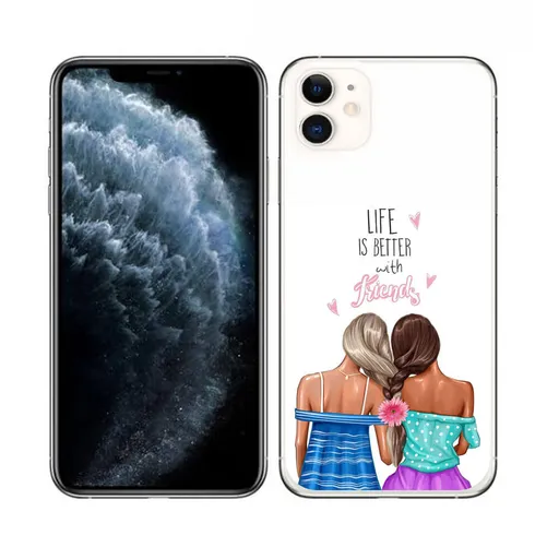 PROTEMIO MY ART Ochranný obal Apple iPhone 11 FRIENDS (060)