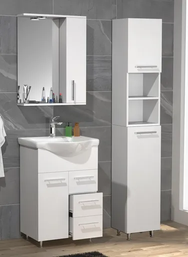 VCM 4dílná umyvadlová skříňka Lisalo L, bílá