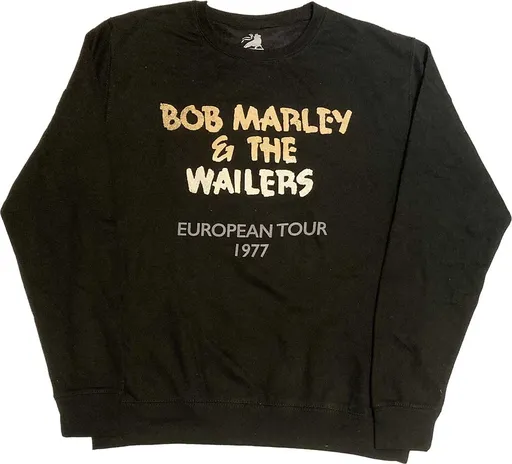 Bob Marley mikina Wailers European Tour '77 Čierna M