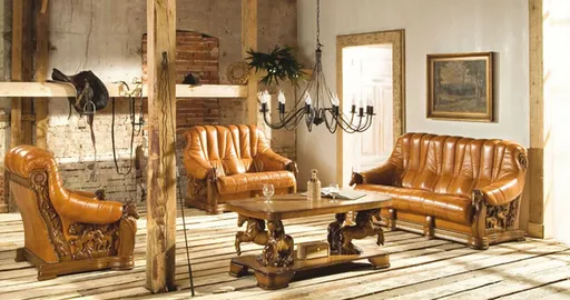 Pyka Kožená sedacia súprava OSKAR Prevedenie: Zostava 3+2+1