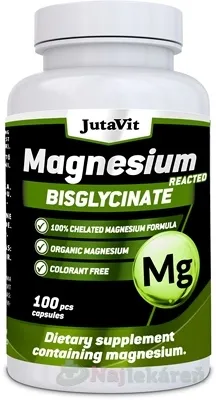 JutaVit Bisglycinát horečnatý 100 kapsúl