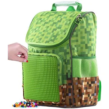 Pixie Crew školská aktovka minecraft zeleno-hnedá (702811692916)
