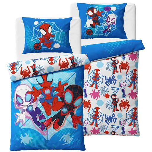 Detské obliečky Spidey Pavúčia Záchrana, 140 x 200 cm, 70 x 90 cm