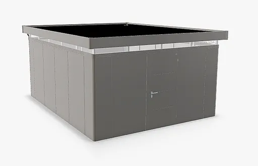 Biohort Záhradný domček BIOHORT Casanova 430 × 530 cm (sivý kremeň metalíza) Orientácia dverí vpravo