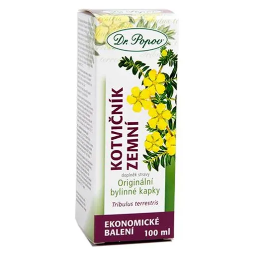DR.POPOV Kvapky bylinné kotvičník zemný 100 ml