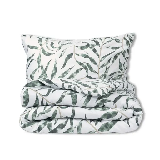 Matex Saténové obliečky Tropické lístie, 140 x 200 cm, 70 x 90 cm